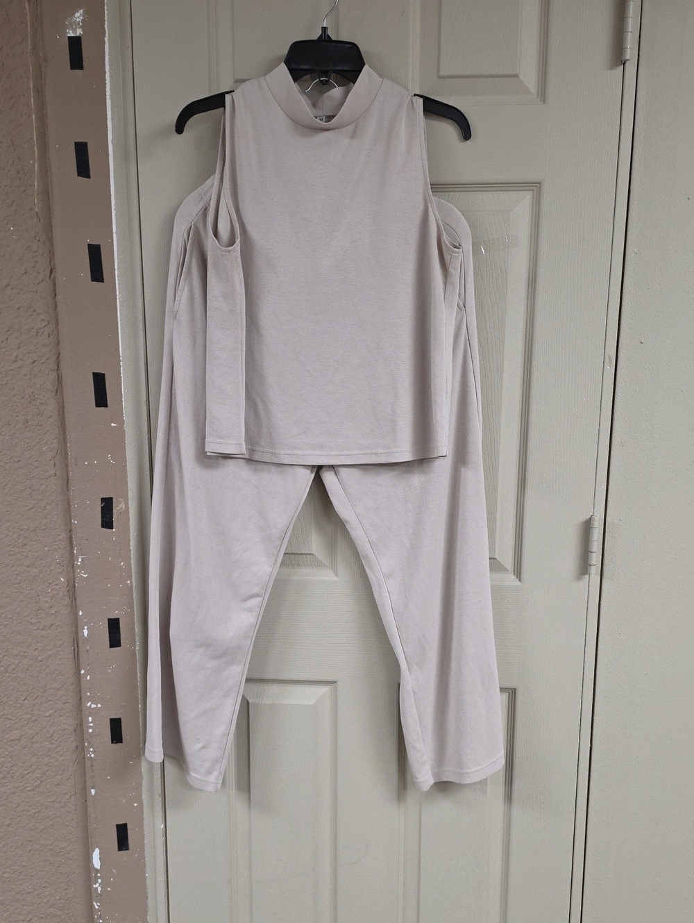 Women's Cream  Top and Pants Set